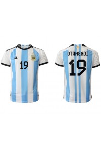 Fotbalové Dres Argentina Nicolas Otamendi #19 Domácí Oblečení MS 2022 Krátký Rukáv
